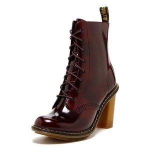 Dr Martens Sadie Cherry Red Heeled Boots